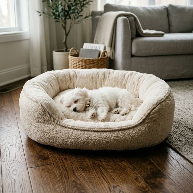 Plush Orthopedic Puppy Bed